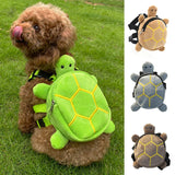 Mochila em formato de tartaruga para cães - material macio e resistente